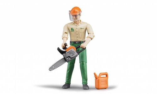 Bruder figura forestale con accessori - 10,7cm - giocattolo
