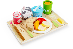 BigJigs set colazione a letto in legno - giocattolo educativo