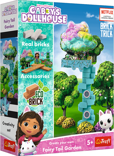 Brick Trick set di costruzione giardino delle fiabe Gabby's Dollhouse - giocattolo creativo