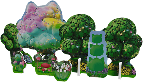 Brick Trick set di costruzione giardino delle fiabe Gabby's Dollhouse - giocattolo creativo-2