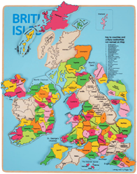 Puzzle a incastro delle isole britanniche Bigjigs