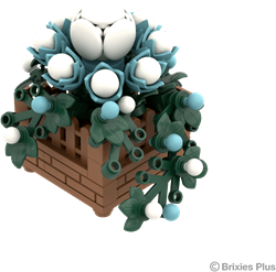 Brixies set di costruzione mini fiore Azur blossom - 128 mattoncini