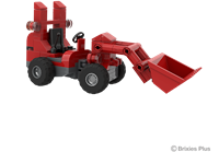 Brixies set di costruzione pala gommata - 159 mattoncini giocattolo