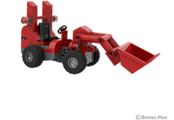 Brixies set di costruzione pala gommata - 159 mattoncini giocattolo