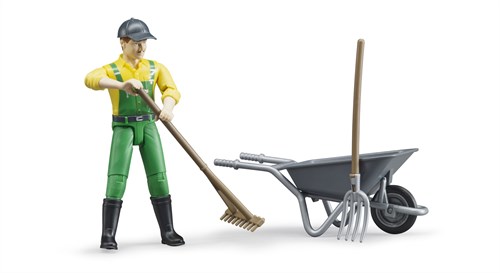 Bruder set figure fattoria accessori 4 pezzi-2