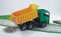 Bruder camion ribaltabile MAN giocattolo verde 1:16 per bambini-2