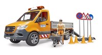 Bruder Mercedes-Benz Sprinter veicolo giocattolo lavori stradali con luci e suoni-2