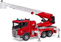 Bruder camion dei pompieri con scala Scania Super 560R con pompa acqua e luci-suoni