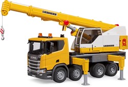 Bruder camion gru Scania Super 560R Liebherr con luci e suoni giocattolo