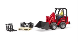 Bruder Schaffer Compact caricatore giocattolo con accessori e figura