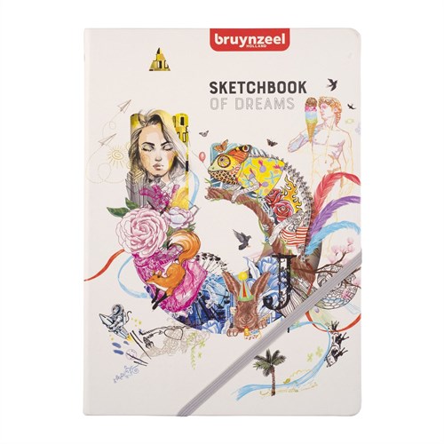 Bruynzeel album da disegno A4 taccuino creativo 140g 80 fogli bianco
