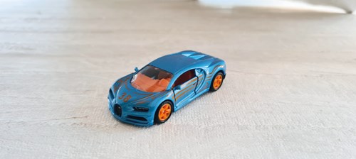 Siku Bugatti Chiron auto giocattolo blu - modello in miniatura-2