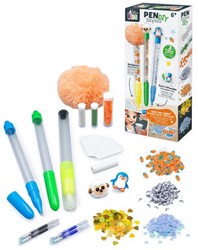 Buki penna a sfera animali set DIY - kit creativo penne cancellabili