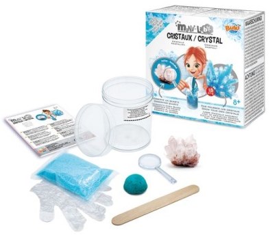 Buki set esperimenti cristalli mini lab blu giocattolo