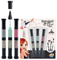 Buki penne per unghie pack argento - set creativo studio unghie per bambini