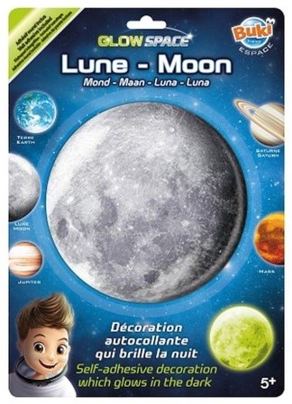 Buki sticker luna - Decorazione murale fosforescente per bambini