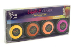 Buzz Retail set gessetti per capelli neon 4 colori per colorare i capelli
