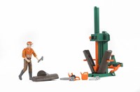 Bruder set figure spaccalegna giocattolo forestale 62650