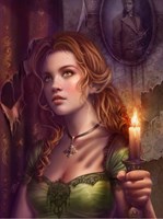 Grafika puzzle By the Light of a Candle - 2000 pezzi fantasy