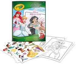 Crayola libro da colorare adesivi principesse Disney creativo