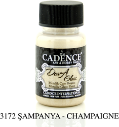 Cadence vernice per vetro metallizzata giocattolo 50 ml effetto glitter champagne