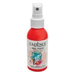 Cadence vernice spray per tessuti 100 ml rosso scarlatto tintura tessile