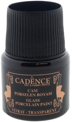 Cadence vernice per vetro e porcellana bordeaux 45 ml trasparente hobby