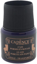 Cadence vernice per vetro - porcellana viola 45 ml pittura creativa