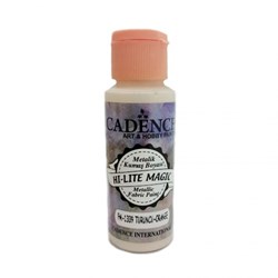 Cadence vernice per tessuti Hi Lite Magic Metallic arancione 59 ml - hobby tessile