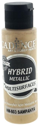 Cadence vernice acrilica metallica ibrida 70 ml champagne - pittura