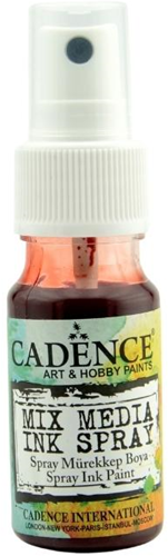 Cadence spray inchiostro rosso 25 ml - vernice creativa hobby