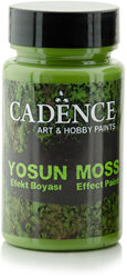 Cadence vernice effetto muschio 90 ml verde scuro per hobby creativi