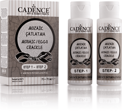 Cadence vernice crackle mosaico set - 70+70 ml decorazione