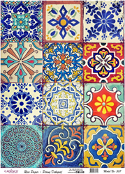 Cadence carta di riso decoupage mosaico 30x42 cm carta creativa
