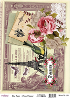 Cadence carta di riso decoupage 30x42 cm Parigi creativo