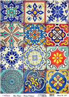 Cadence carta di riso decoupage mosaico 30x42 cm carta creativa