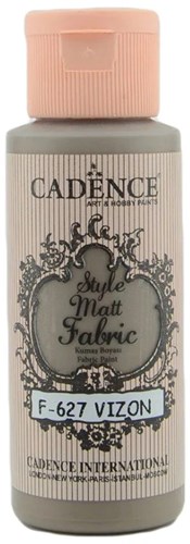 Cadence vernice tessile grigia opaca 59ml - pittura creativa hobby