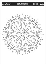 Cadence transfer tessile Mandala outline 25x35 cm - decorazione tessile