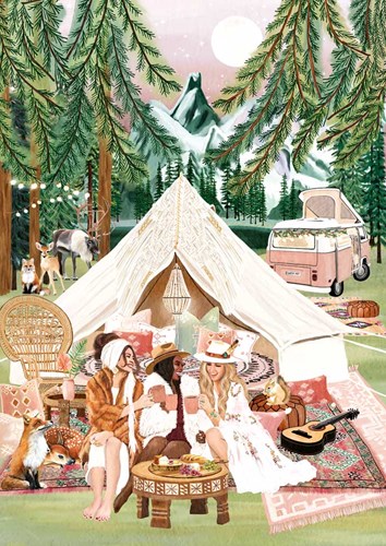 Magnolia puzzle Camping - puzzle 1000 pezzi multicolore