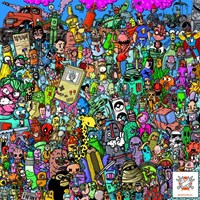 Grafika puzzle Cartoon Party - 1000 pezzi di cartone colorato