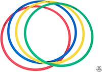 Spordas cerchi piatti resistenti set da 4 per giochi all’aperto-3