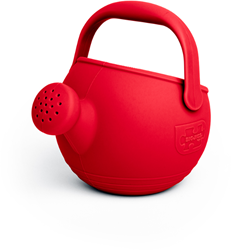 Bigjigs annaffiatoio in silicone - Rosso ciliegia - giocattolo sostenibile