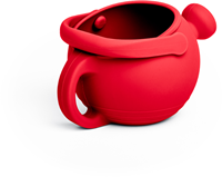Bigjigs annaffiatoio in silicone - Rosso ciliegia - giocattolo sostenibile-2