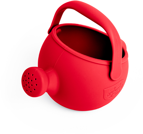 Bigjigs annaffiatoio in silicone - Rosso ciliegia - giocattolo sostenibile-3