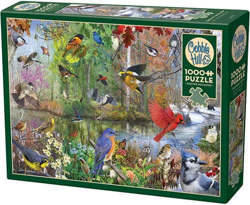 Cobble Hill puzzle 1000 pezzi - uccelli puzzle paesaggio-2