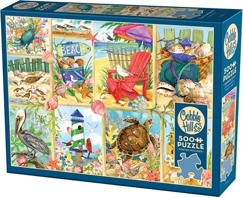 Cobble Hill puzzle spiaggia 500 pezzi - puzzle colorato adulti-2