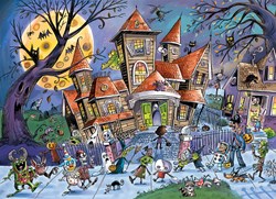 Cobble Hill puzzle Haunted House - 350 pezzi puzzle di Halloween