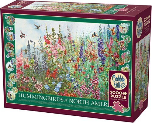 Cobble Hill puzzle 2000 pezzi - Puzzle Colibrì del Nord America-2