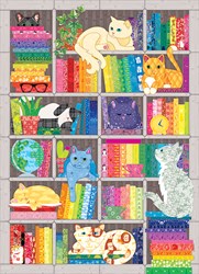 Cobble Hill puzzle animali gatti - Rainbow Cat Quilt 1000 pezzi