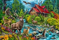 Cobble Hill puzzle 2000 pezzi - Puzzle Red-roofed Cabin